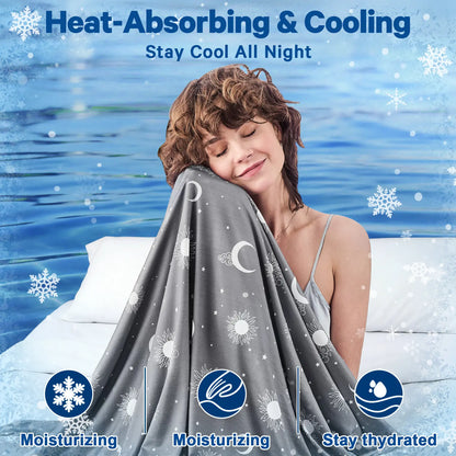 【Memorial Day Deals】Inhand Cooling Blanket Queen Size, Summer Blankets for Hot Sleepers & Night Sweat, Thin Blanket Cold Cool Lightweight Cooling Blanket for Couch Bed,Breathable Cooling Blanket,Light Blanket for Hot Sleepers,Comfy Bedding,Gift for Summer