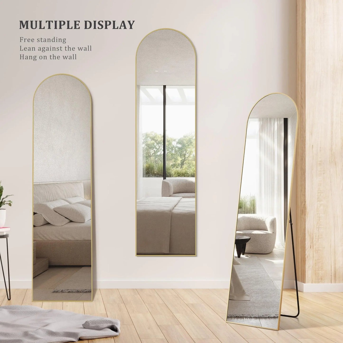 CONCETTA 59"x16" Arched Full-Length Floor Mirror