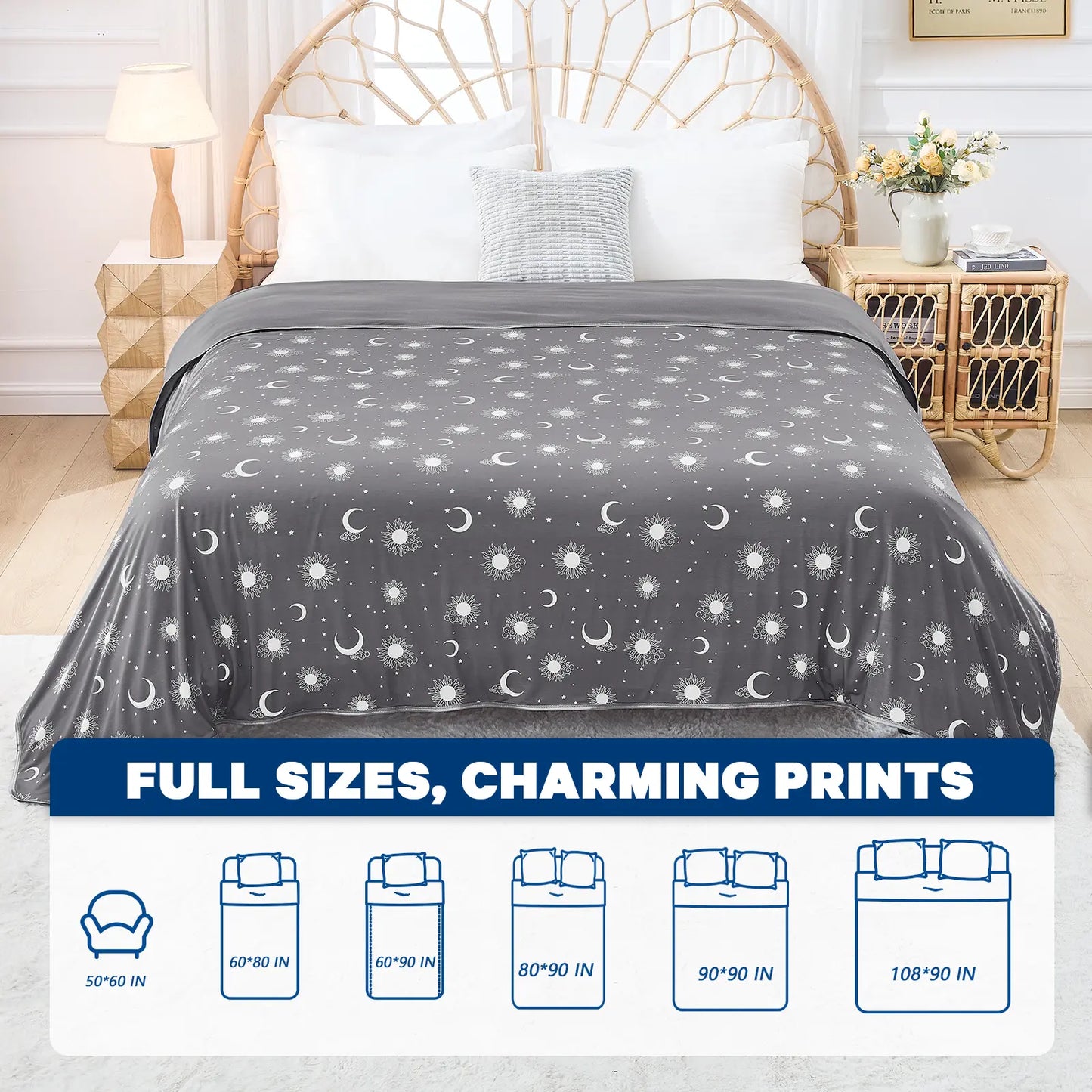 【Memorial Day Deals】Inhand Cooling Blanket Queen Size, Summer Blankets for Hot Sleepers & Night Sweat, Thin Blanket Cold Cool Lightweight Cooling Blanket for Couch Bed,Breathable Cooling Blanket,Light Blanket for Hot Sleepers,Comfy Bedding,Gift for Summer