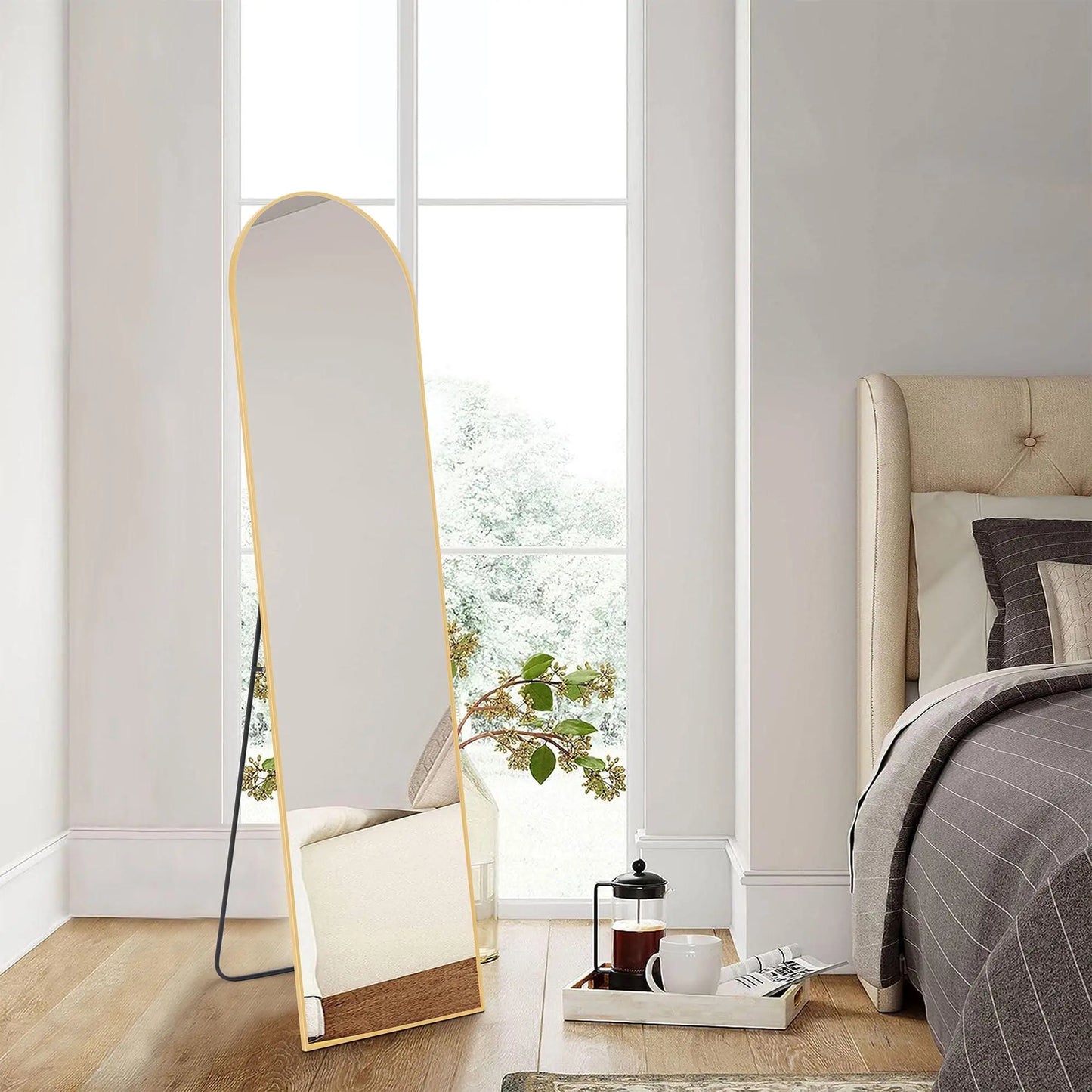 CONCETTA 59"x16" Arched Full-Length Floor Mirror