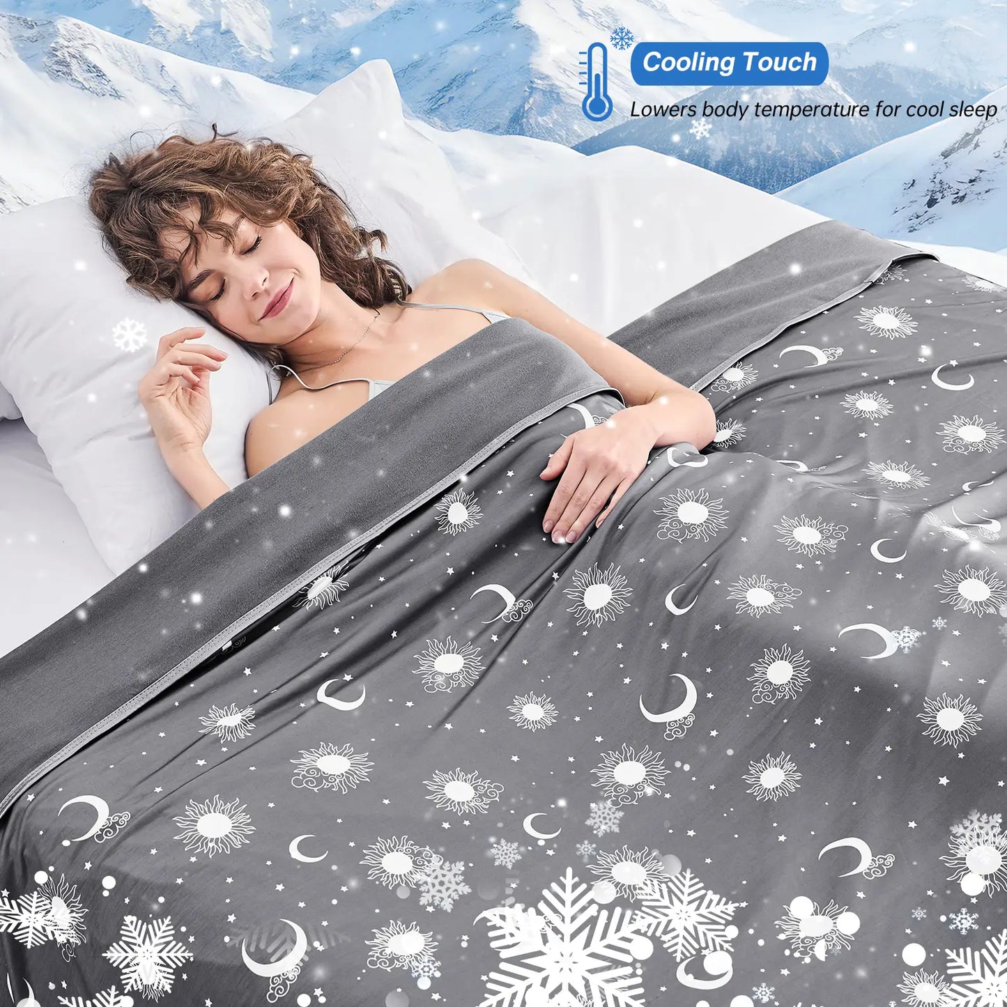 【Memorial Day Deals】Inhand Cooling Blanket Queen Size, Summer Blankets for Hot Sleepers & Night Sweat, Thin Blanket Cold Cool Lightweight Cooling Blanket for Couch Bed,Breathable Cooling Blanket,Light Blanket for Hot Sleepers,Comfy Bedding,Gift for Summer