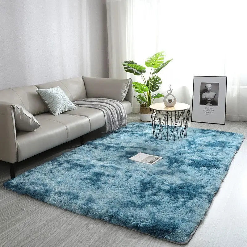 Modern Long Shag Rug, Fluffy Area Rug, Polyester Fiber Rectangular Carpet for Living Room & Bedroom, Home Use, Multiple Sizes Available #GLOBAL PICKS