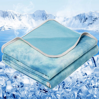 【Memorial Day Deals】Inhand Cooling Blanket Queen Size, Summer Blankets for Hot Sleepers & Night Sweat, Thin Blanket Cold Cool Lightweight Cooling Blanket for Couch Bed,Breathable Cooling Blanket,Light Blanket for Hot Sleepers,Comfy Bedding,Gift for Summer