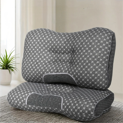 【Summer Deals】Ufist Cervical Pillow 2-Pack, Orthopedic Pillow for Side, Back, and Stomach Sleepers, Polyester Fiber Neck Support Pillow, Ergonomic Contour Sleeping Pillow Outdoorfun