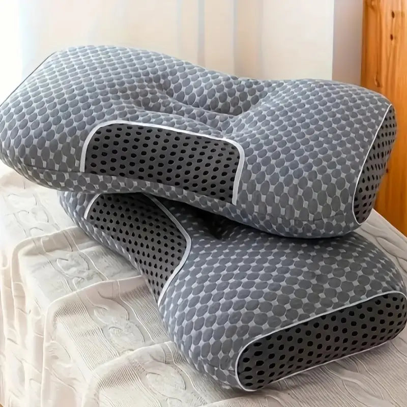 【Summer Deals】Ufist Cervical Pillow 2-Pack, Orthopedic Pillow for Side, Back, and Stomach Sleepers, Polyester Fiber Neck Support Pillow, Ergonomic Contour Sleeping Pillow Outdoorfun