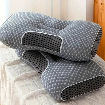【Summer Deals】Ufist Cervical Pillow 2-Pack, Orthopedic Pillow for Side, Back, and Stomach Sleepers, Polyester Fiber Neck Support Pillow, Ergonomic Contour Sleeping Pillow Outdoorfun