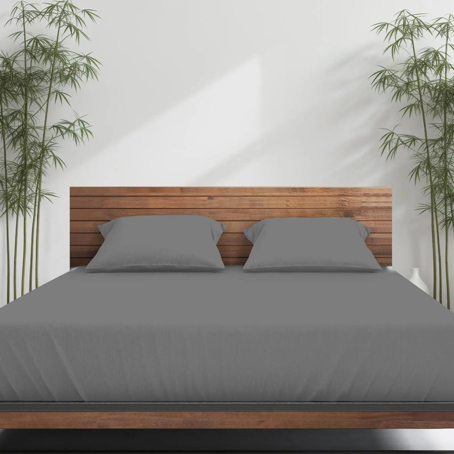 Emircey 3-Piece Bamboo Sheet Set (1 Fitted Sheet + 2 Pillowcases) – Luxurious, Breathable, Cooling Bedding for Home and Dorm Use, Perfect Gift for Any Occasion