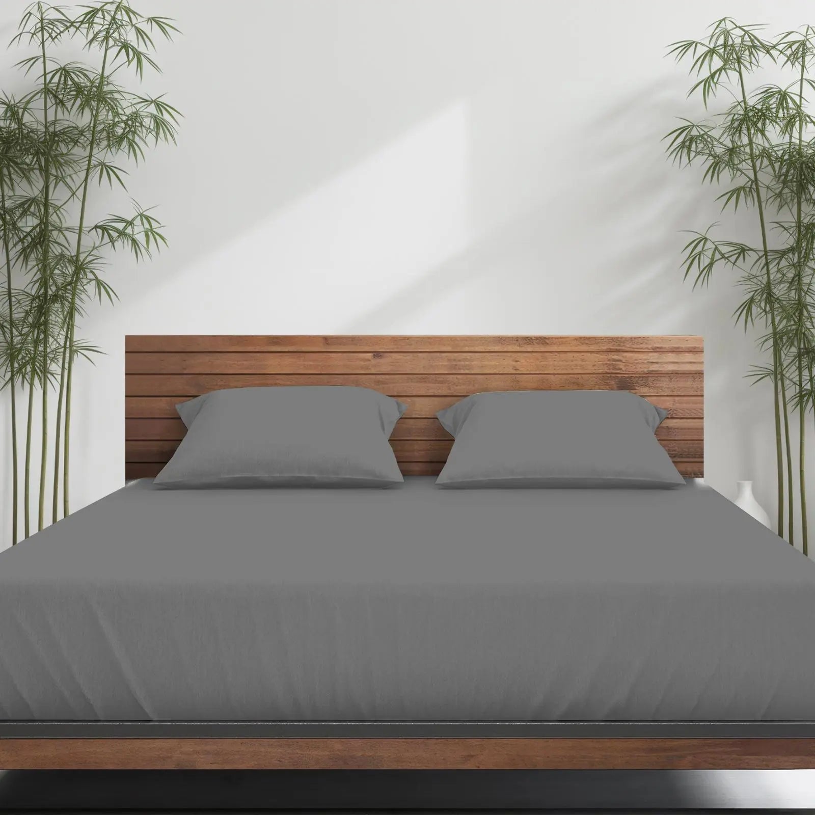 Emircey 3-Piece Bamboo Sheet Set (1 Fitted Sheet + 2 Pillowcases) – Luxurious, Breathable, Cooling Bedding for Home and Dorm Use, Perfect Gift for Any Occasion