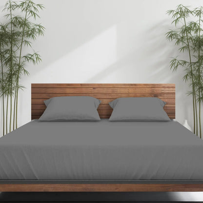 Emircey 3-Piece Bamboo Sheet Set (1 Fitted Sheet + 2 Pillowcases) – Luxurious, Breathable, Cooling Bedding for Home and Dorm Use, Perfect Gift for Any Occasion