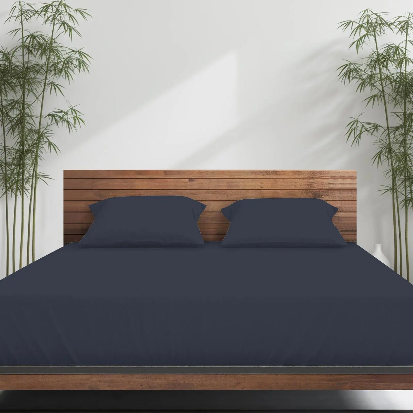 Emircey 3-Piece Bamboo Sheet Set (1 Fitted Sheet + 2 Pillowcases) – Luxurious, Breathable, Cooling Bedding for Home and Dorm Use, Perfect Gift for Any Occasion