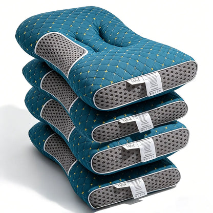 【Summer Deals】Ufist Cervical Pillow 2-Pack, Orthopedic Pillow for Side, Back, and Stomach Sleepers, Polyester Fiber Neck Support Pillow, Ergonomic Contour Sleeping Pillow Outdoorfun