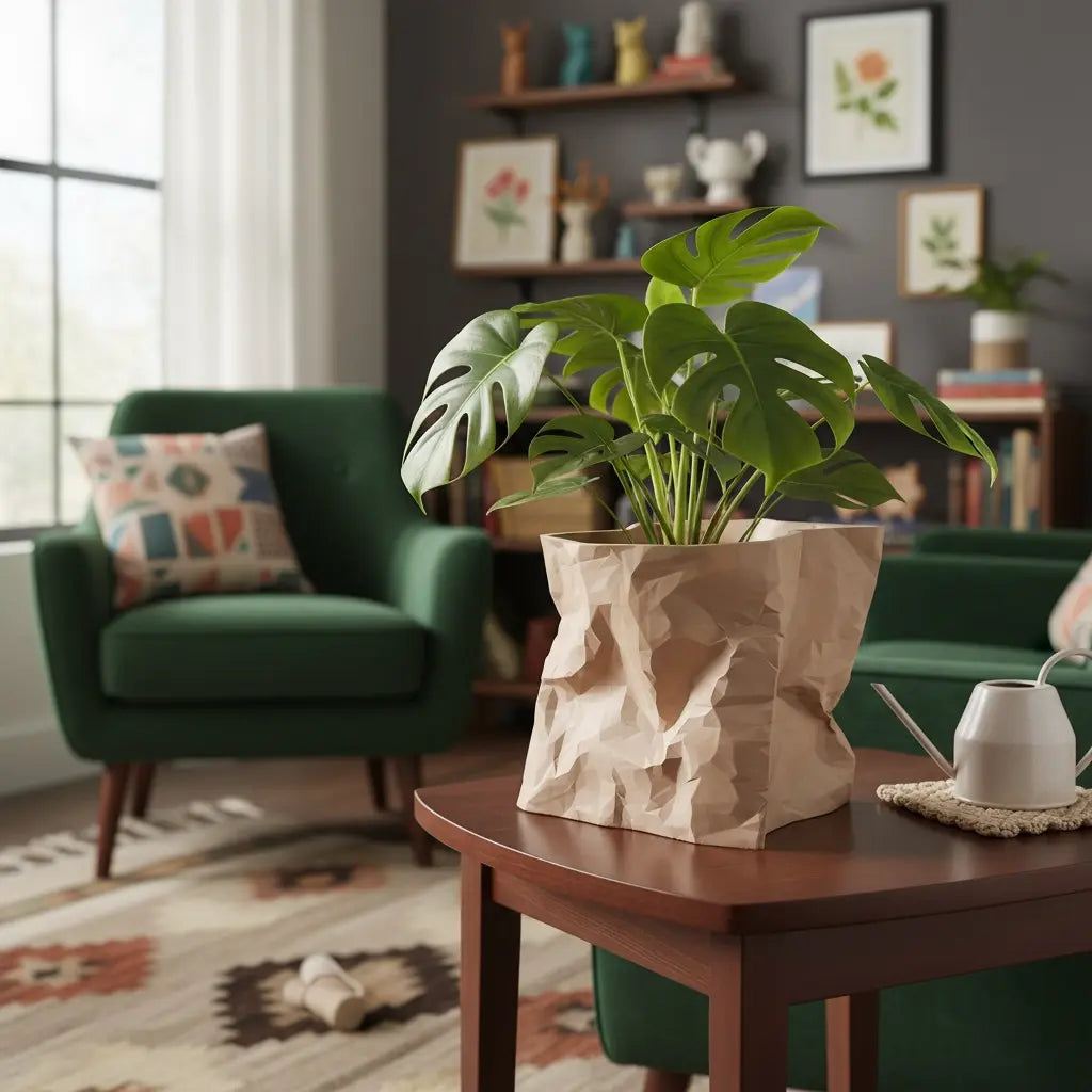 Crush Bag Plant Pot