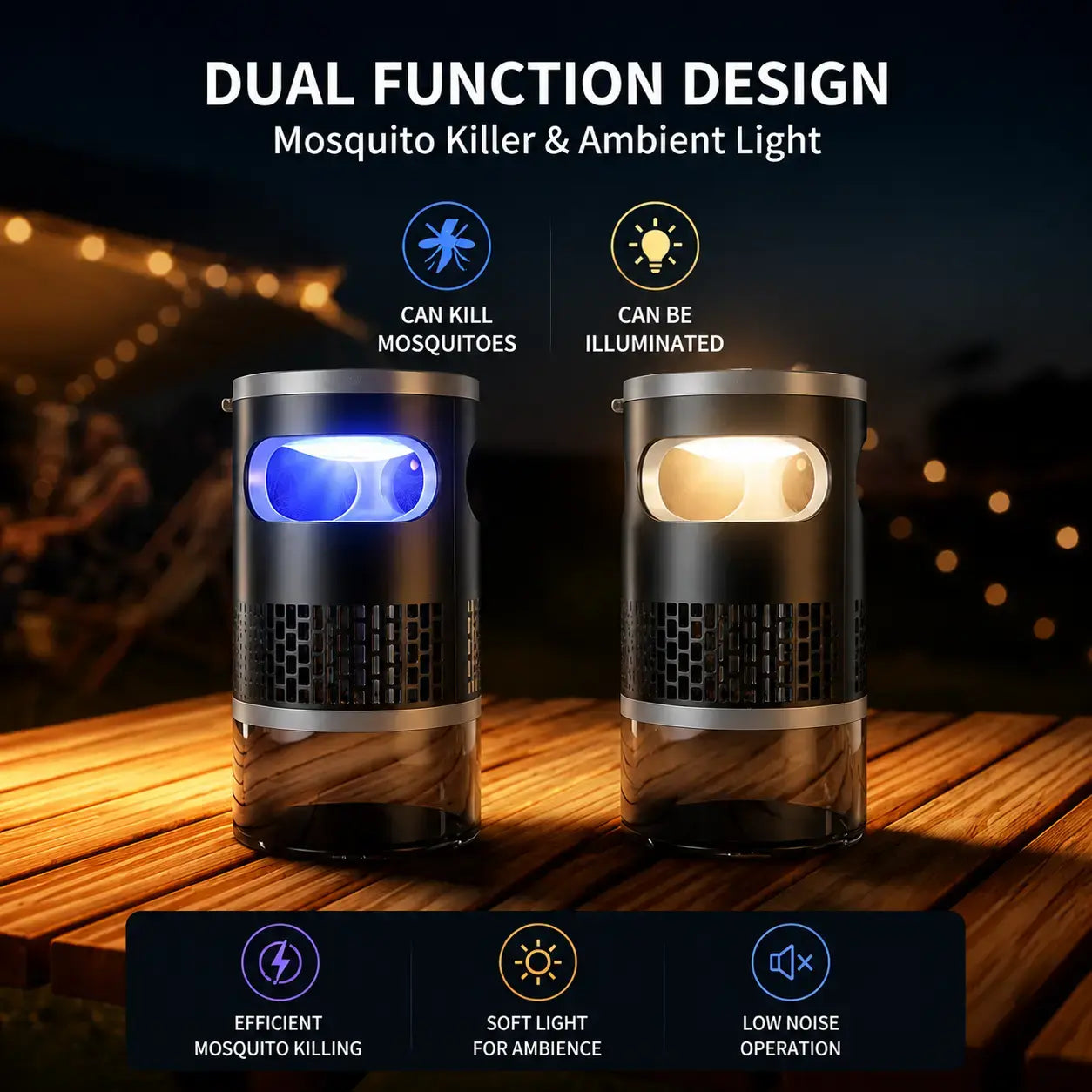 Indoor Insect Trap - Advanced Suction and UV Light Technology for Mosquitoes, Fruit Flies, Gnats, and Moths - Silent Non-Zapper Solution for Home Use