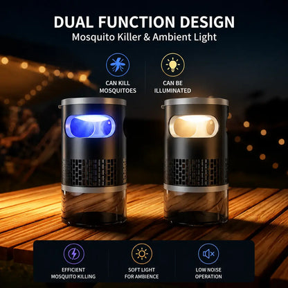 Indoor Insect Trap - Advanced Suction and UV Light Technology for Mosquitoes, Fruit Flies, Gnats, and Moths - Silent Non-Zapper Solution for Home Use
