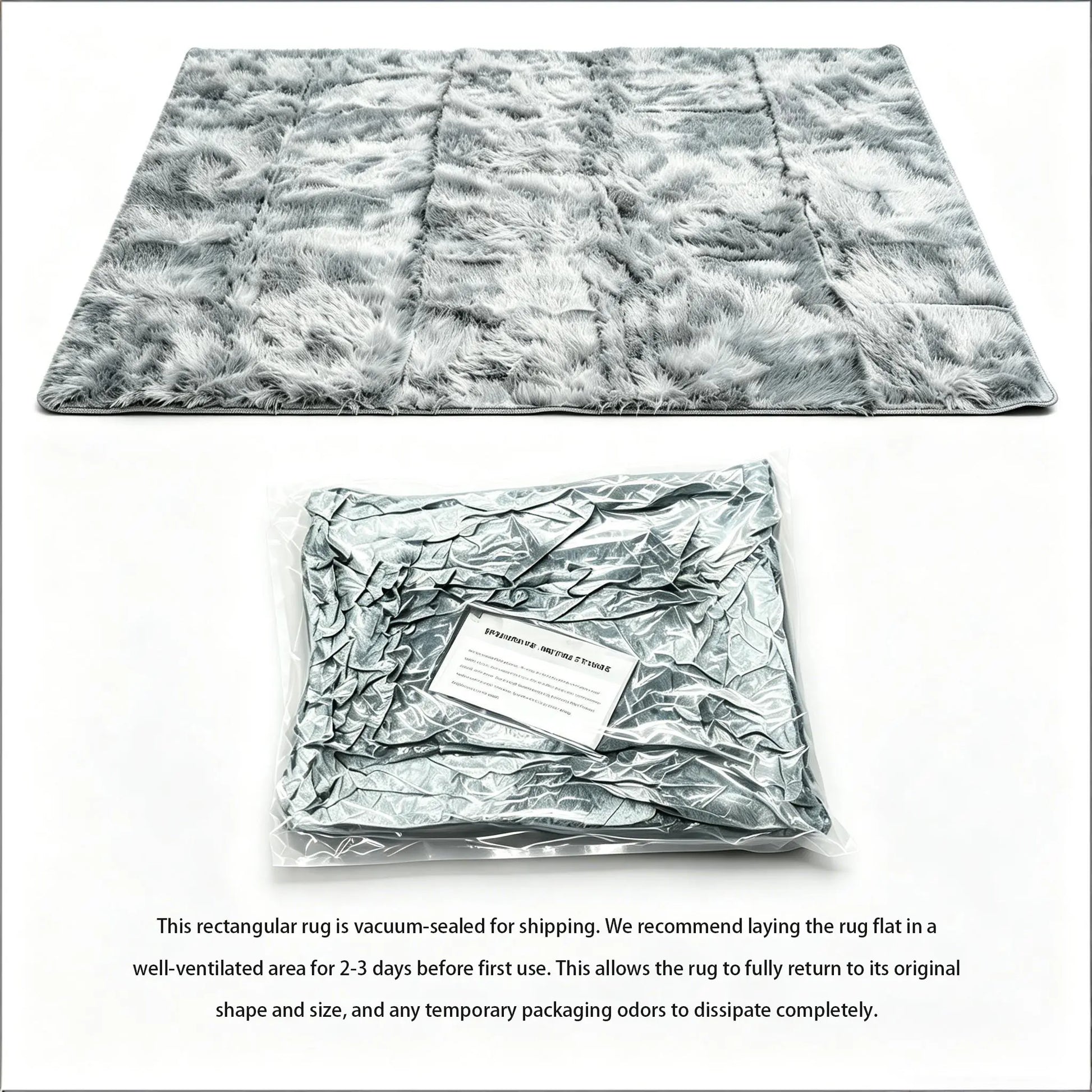Modern Long Shag Rug, Fluffy Area Rug, Polyester Fiber Rectangular Carpet for Living Room & Bedroom, Home Use, Multiple Sizes Available #GLOBAL PICKS