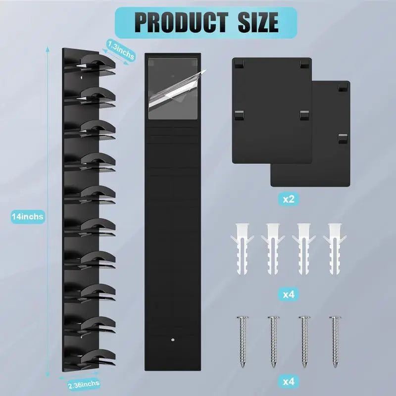 Summervibes-Hat Organizer for Baseball Caps 2Pack, Hat Rack for Wall with Strong Adhesive Hold up to 20 Hats, Hat Hanger Holder Display for Door Closet, Cap Organizer Storage Multilayer Two Mounting Option Wall-Mounted Multilayer Adjustable Hat Hooks