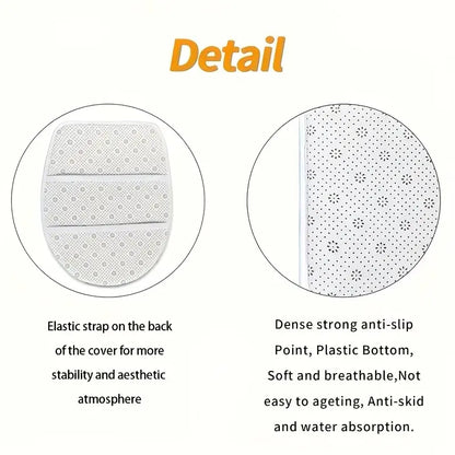 Abstract Geometric Non-Slip Bathroom Rug Set, 4-Piece Modern Black, White and Grey Contour Toilet Mats with U-Shaped Seat Cover, Absorbent and Washable Shower Floor Mats for Elegant Bathroom Decor