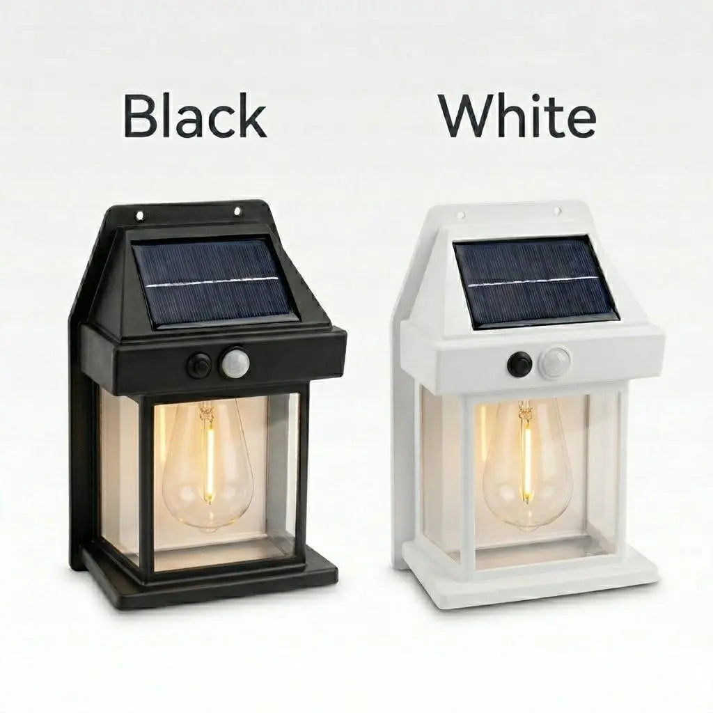 1/2/4PCS Solar Outdoor Wall Lights with Motion Sensor – IP65 Waterproof Garden Security Lighting, 3 Modes (Auto Dusk-To-Dawn), Wireless Decorative Lights for Patios, Villas, and Pathways (Modern Black Design)