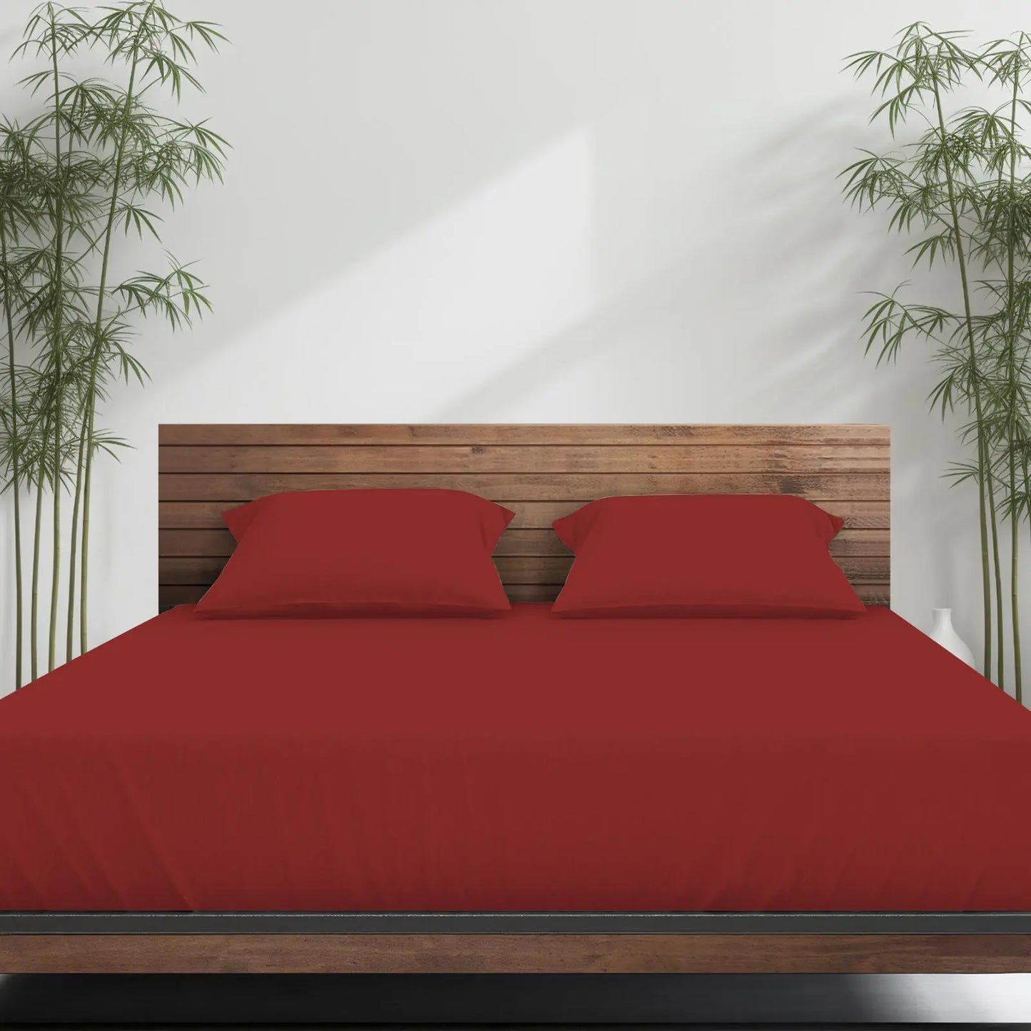 Emircey 3-Piece Bamboo Sheet Set (1 Fitted Sheet + 2 Pillowcases) – Luxurious, Breathable, Cooling Bedding for Home and Dorm Use, Perfect Gift for Any Occasion