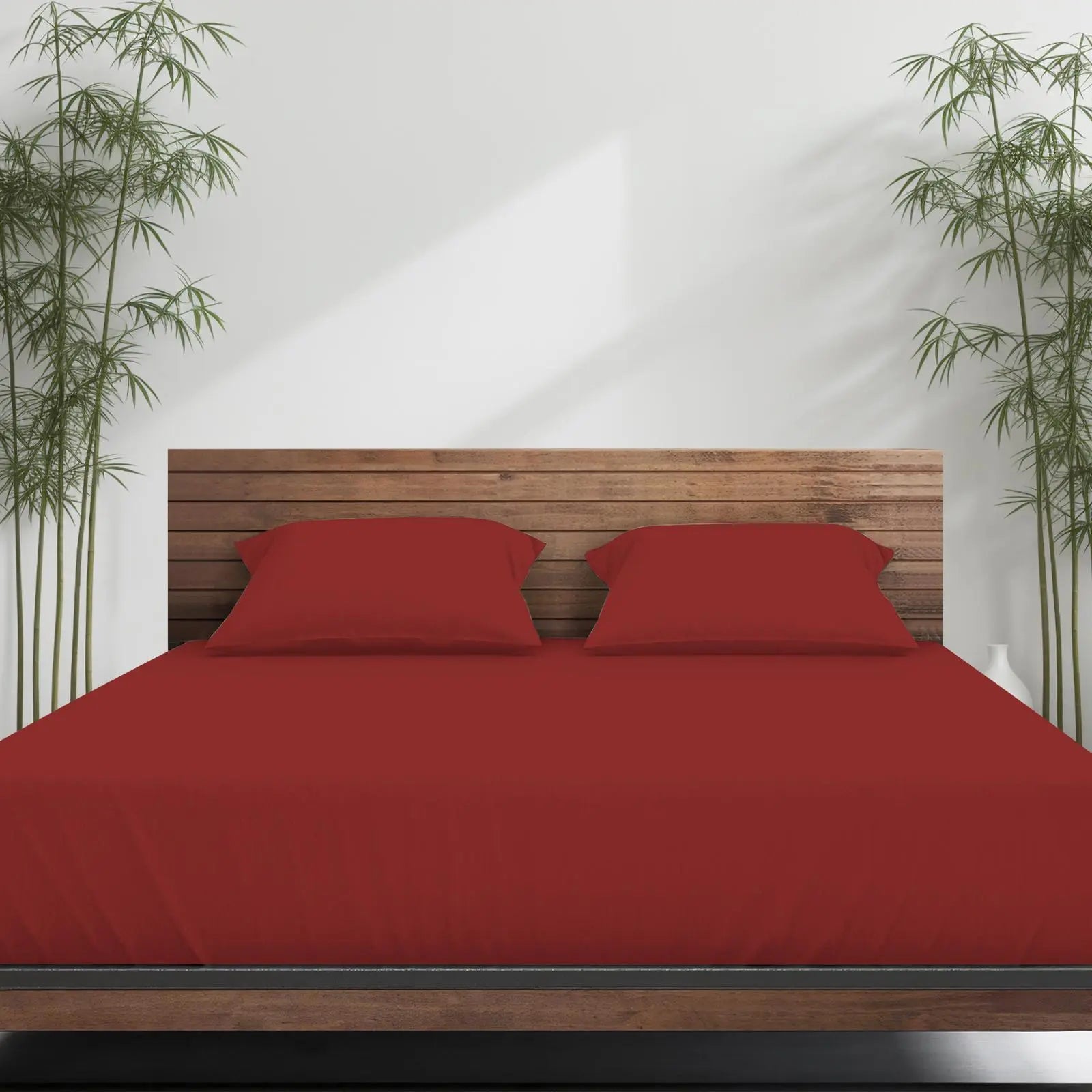 Emircey 3-Piece Bamboo Sheet Set (1 Fitted Sheet + 2 Pillowcases) – Luxurious, Breathable, Cooling Bedding for Home and Dorm Use, Perfect Gift for Any Occasion