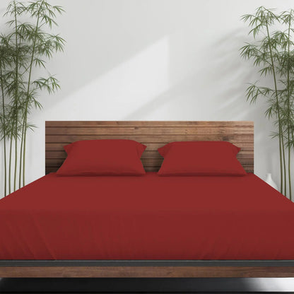 Emircey 3-Piece Bamboo Sheet Set (1 Fitted Sheet + 2 Pillowcases) – Luxurious, Breathable, Cooling Bedding for Home and Dorm Use, Perfect Gift for Any Occasion