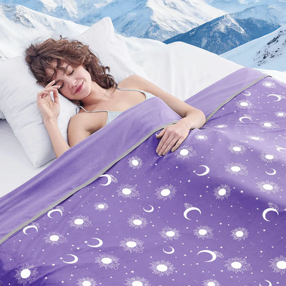 【Memorial Day Deals】Inhand Cooling Blanket Queen Size, Summer Blankets for Hot Sleepers & Night Sweat, Thin Blanket Cold Cool Lightweight Cooling Blanket for Couch Bed,Breathable Cooling Blanket,Light Blanket for Hot Sleepers,Comfy Bedding,Gift for Summer