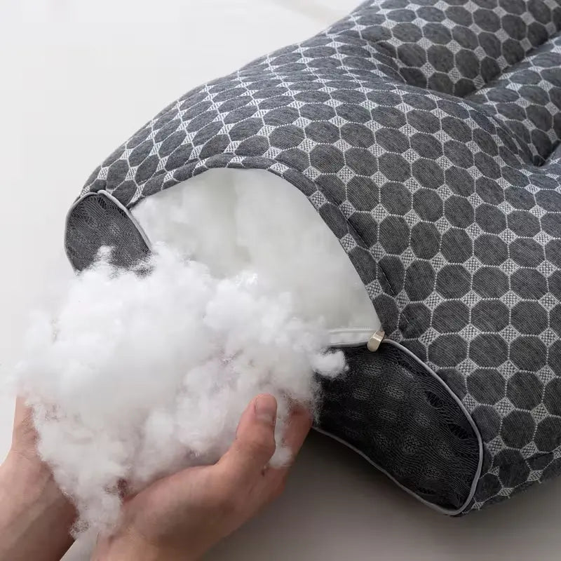 【Summer Deals】Ufist Cervical Pillow 2-Pack, Orthopedic Pillow for Side, Back, and Stomach Sleepers, Polyester Fiber Neck Support Pillow, Ergonomic Contour Sleeping Pillow Outdoorfun