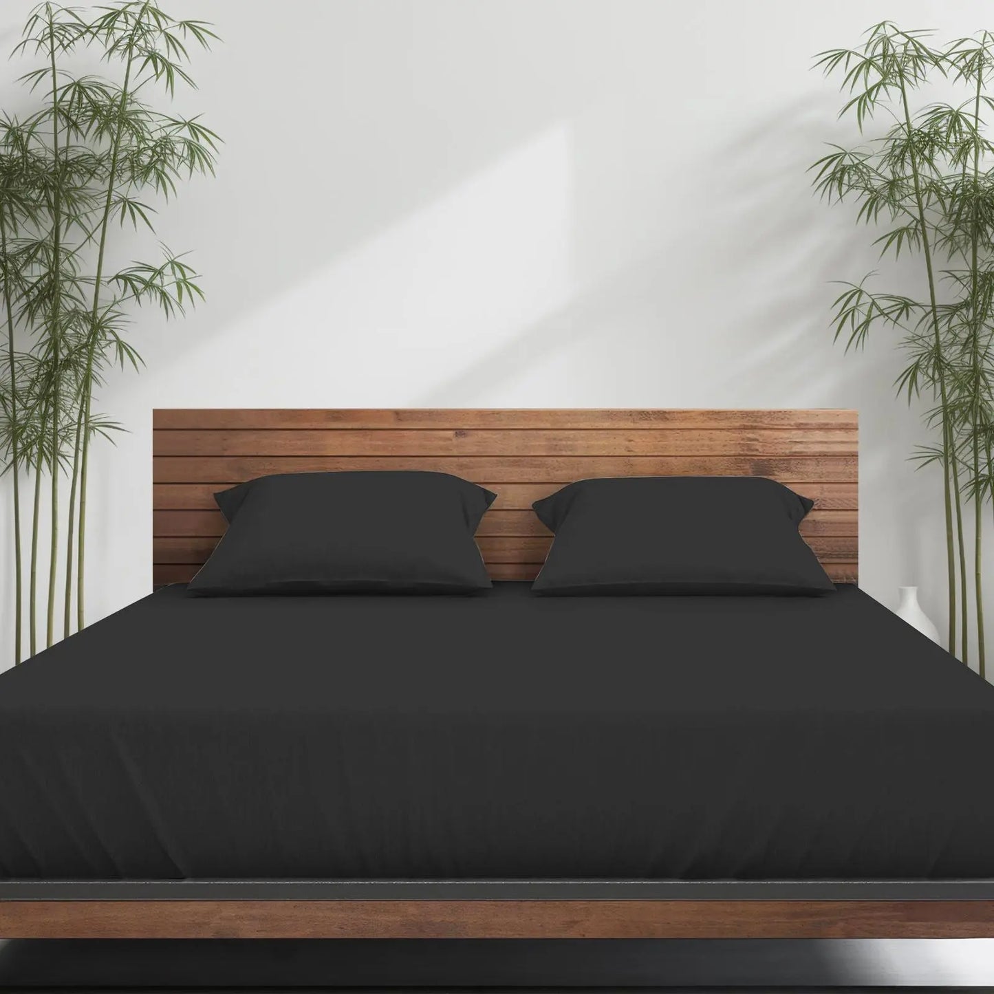 Emircey 3-Piece Bamboo Sheet Set (1 Fitted Sheet + 2 Pillowcases) – Luxurious, Breathable, Cooling Bedding for Home and Dorm Use, Perfect Gift for Any Occasion