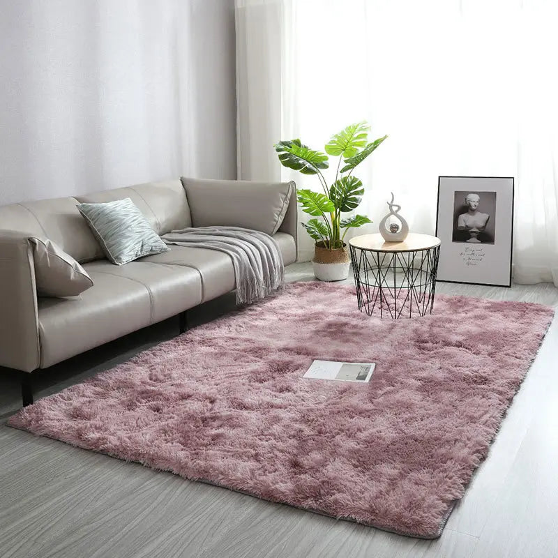Modern Long Shag Rug, Fluffy Area Rug, Polyester Fiber Rectangular Carpet for Living Room & Bedroom, Home Use, Multiple Sizes Available #GLOBAL PICKS