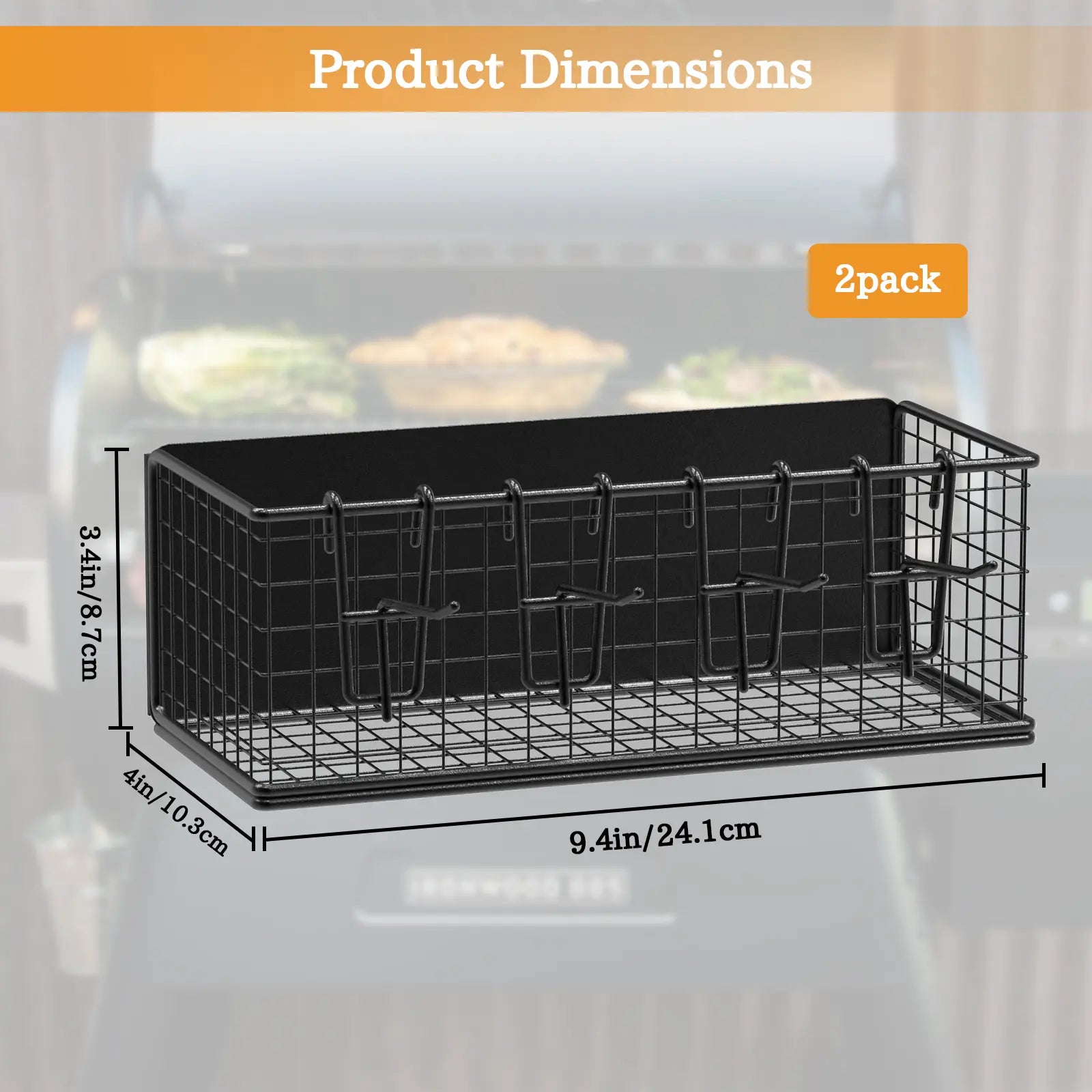 Magnetic Storage Bins & Paper Towel Holder for Traeger Smoker Grills Ironwood 885 Pro Series 34 22 D2 575 780 650 Z-Grills Pit Boss Utensils