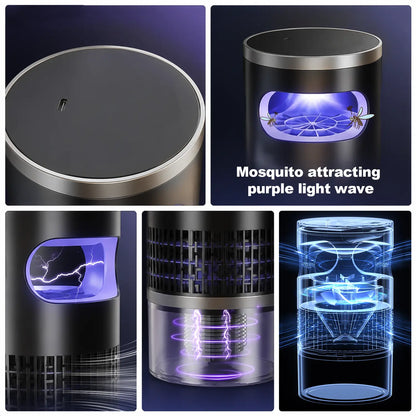 2026 Upgraded Indoor Plug-In Bug Zapper – UV Light & Suction Flying Insect Trap, Ultra-Quiet Design ，Electric Mosquito Killer, Fly Trap & Gnat Catcher for Bedroom, Kitchen, Indoor Plants & Home