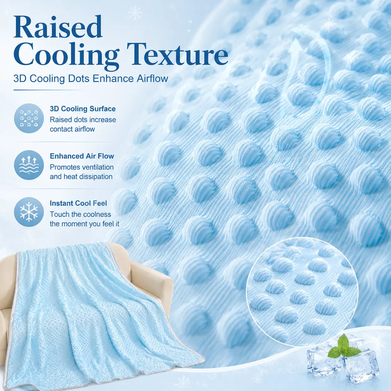 Summer Cooling Blanket for Hot Sleepers - Lightweight, Breathable, and Machine Washable Soft Plush Blanket for Bed, Sofa, Office, and Camping – Ideal for Summer Bedding Gifts and Multi-Scene Use
