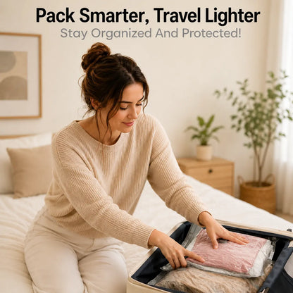 BLOOM LL [2026 Upgraded Edition] — 9/12/15/27-Piece Leak-Proof Vacuum Travel Storage Bag Set. Includes Rechargeable Cordless Electric Air Pump. Ideal for Clothing, Bedding, Luggage, Suitcases, and Moving Storage.