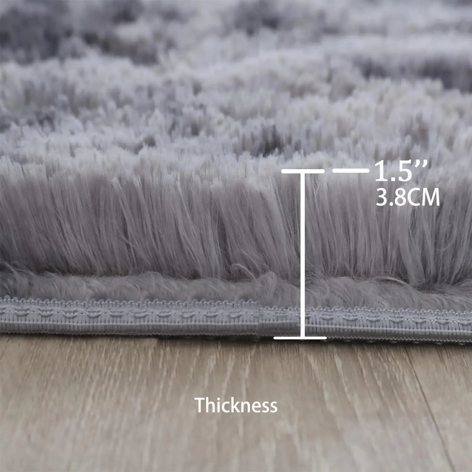 Modern Long Shag Rug, Fluffy Area Rug, Polyester Fiber Rectangular Carpet for Living Room & Bedroom, Home Use, Multiple Sizes Available #GLOBAL PICKS