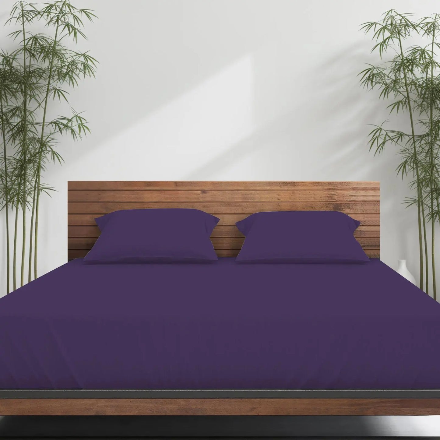 Emircey 3-Piece Bamboo Sheet Set (1 Fitted Sheet + 2 Pillowcases) – Luxurious, Breathable, Cooling Bedding for Home and Dorm Use, Perfect Gift for Any Occasion