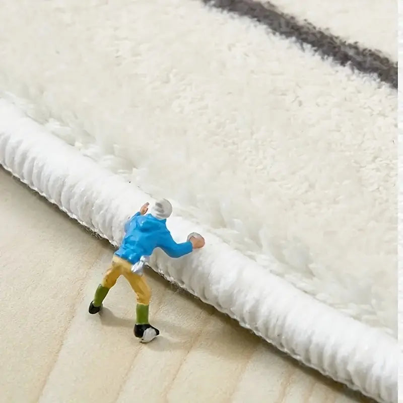 Nordic Style Long Runner Rug, Easy Clean Hallway Kitchen Mat, Soft Comfortable Bedroom Bedside Carpet, Ideal for Laundry Room Home Decor