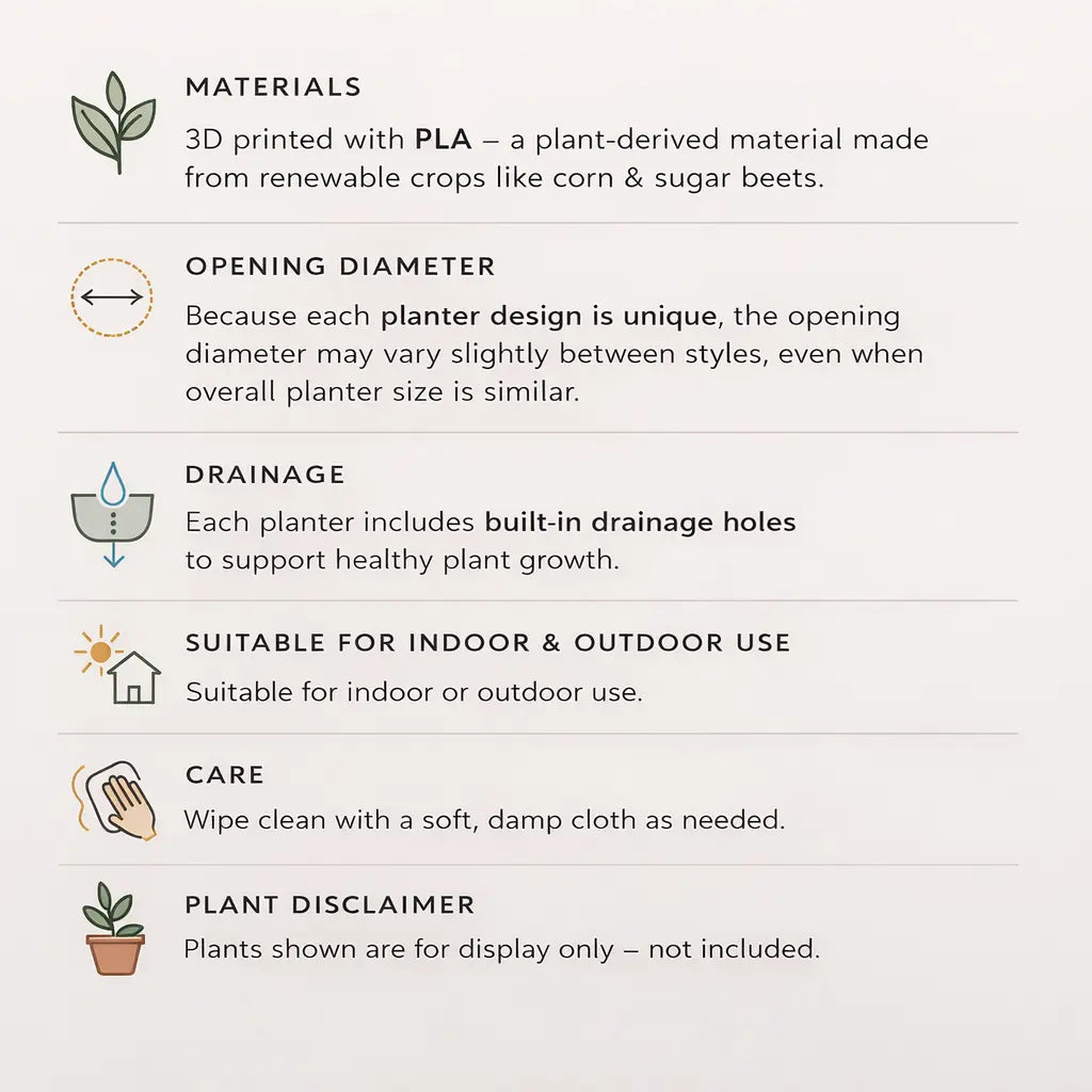 Crush Bag Plant Pot