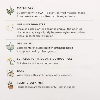 Crush Bag Plant Pot