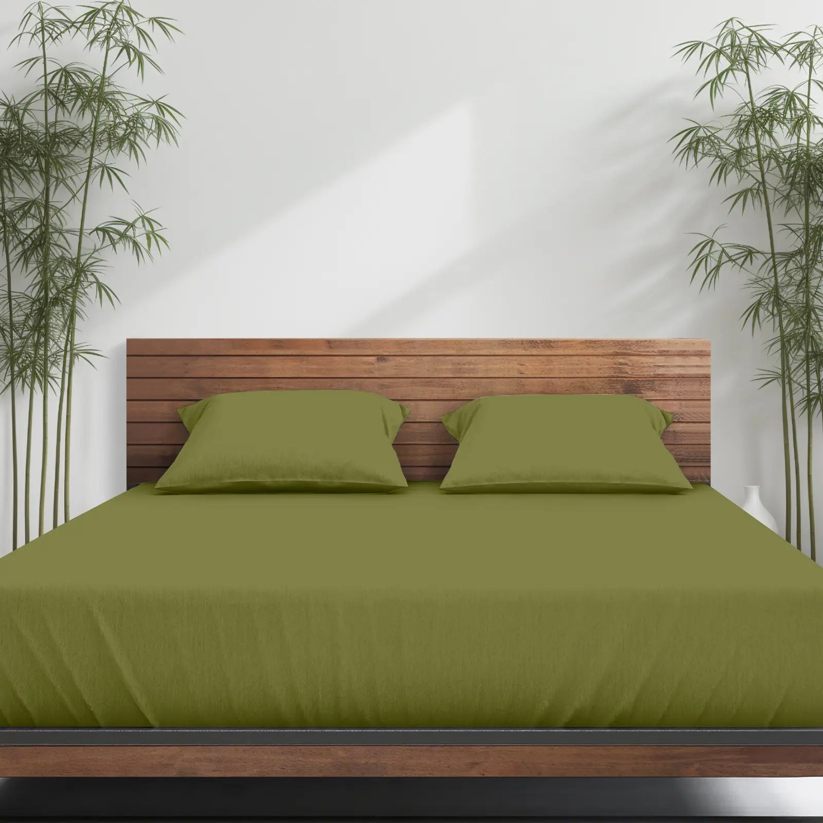Emircey 3-Piece Bamboo Sheet Set (1 Fitted Sheet + 2 Pillowcases) – Luxurious, Breathable, Cooling Bedding for Home and Dorm Use, Perfect Gift for Any Occasion