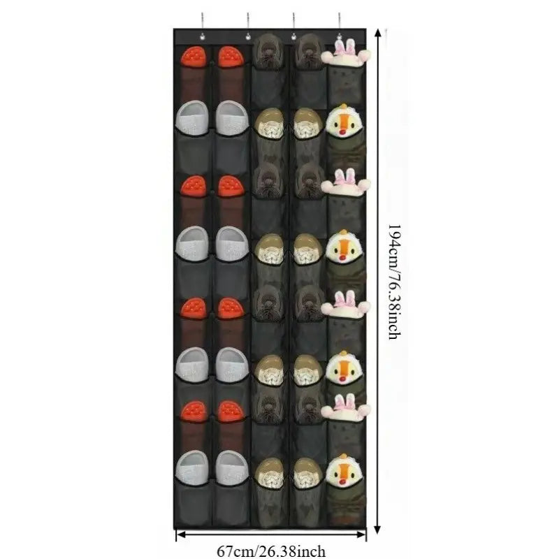 Over the Door Shoe Rack With12/14/24/28/35/40 Large Mesh Pockets Hanging Shoe Organizer for Closet Hanging Shoe Rack Holder Shoe Storage Bag