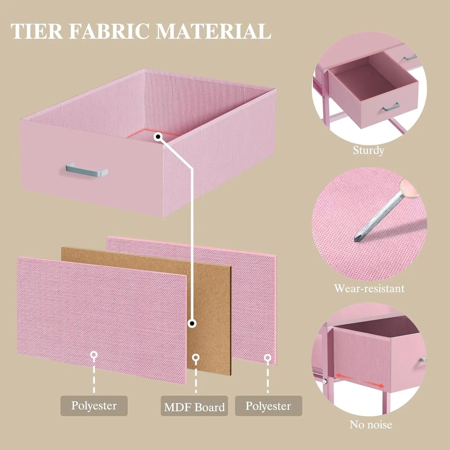 Makeup Vanity Desk with Mirror and Lights, Small Makeup Vanity with Fabric Storage Drawer & Chair & Shelves, Pink Vanity with Fold-Up Panel and Power Outlet for Bedroom